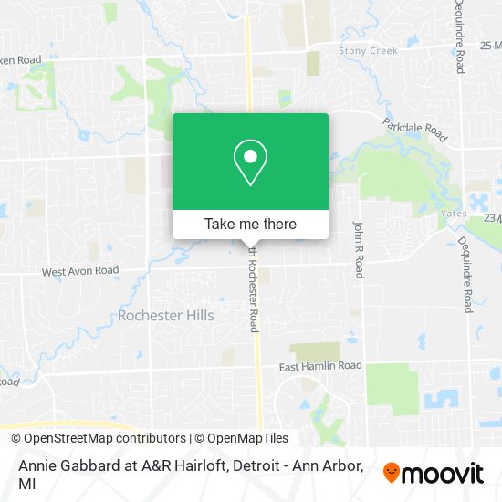 Annie Gabbard at A&R Hairloft map
