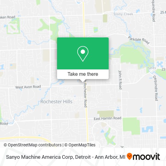 Mapa de Sanyo Machine America Corp