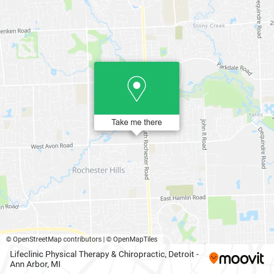Lifeclinic Physical Therapy & Chiropractic map