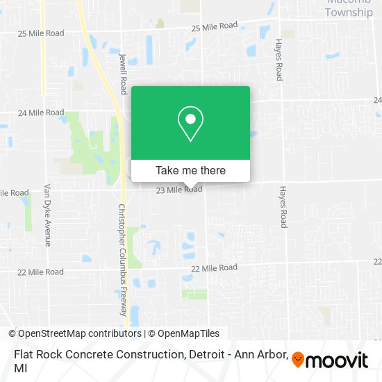 Mapa de Flat Rock Concrete Construction
