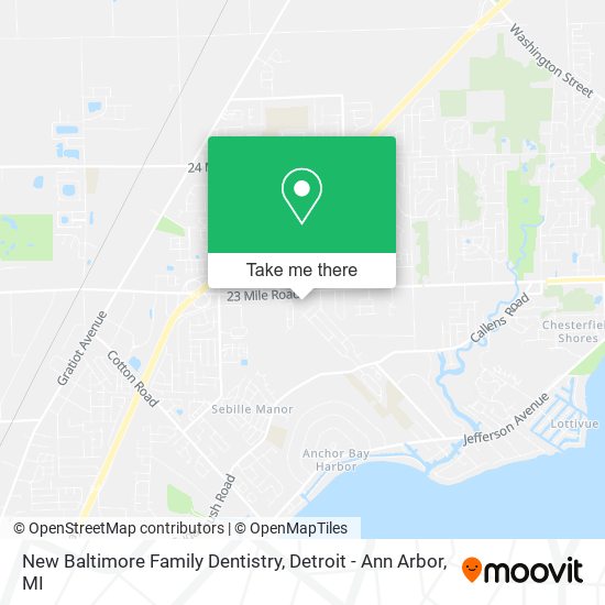 New Baltimore Family Dentistry map