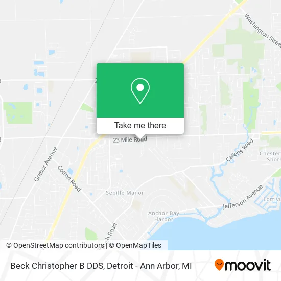 Mapa de Beck Christopher B DDS