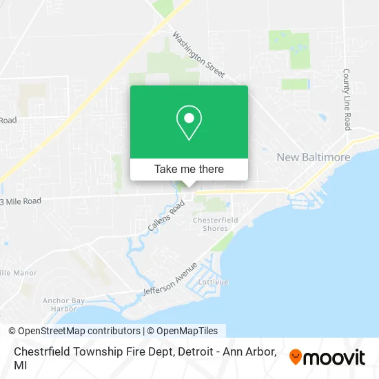 Mapa de Chestrfield Township Fire Dept
