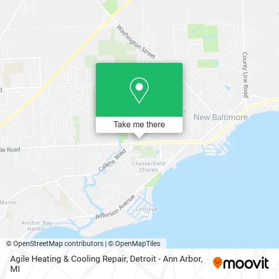 Agile Heating & Cooling Repair map