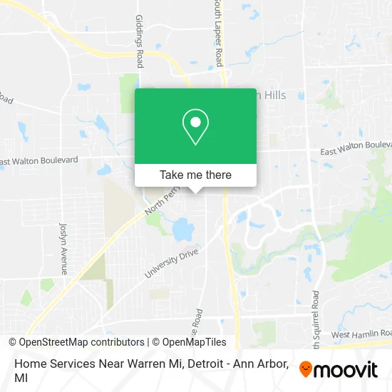 Home Services Near Warren Mi map