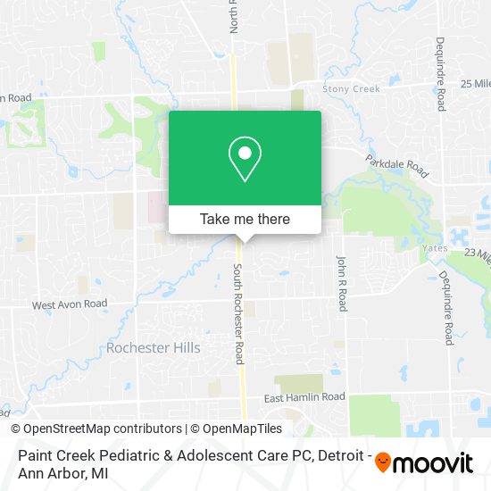 Paint Creek Pediatric & Adolescent Care PC map