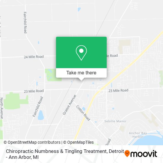 Chiropractic Numbness & Tingling Treatment map