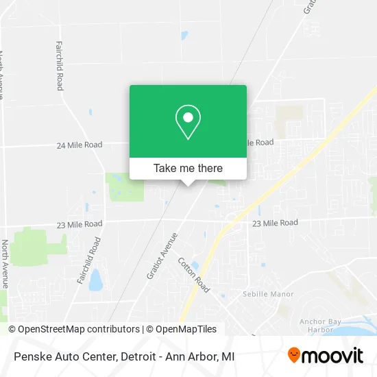 Penske Auto Center map
