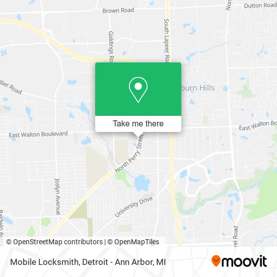 Mobile Locksmith map