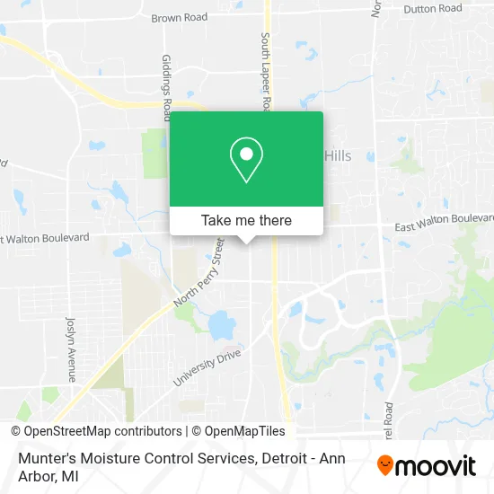 Munter's Moisture Control Services map