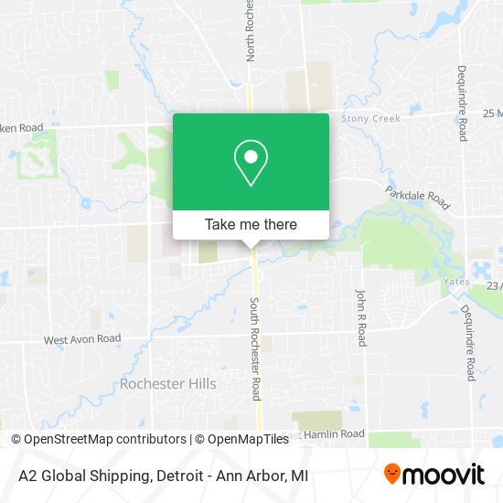 Mapa de A2 Global Shipping