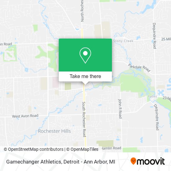 Gamechanger Athletics map