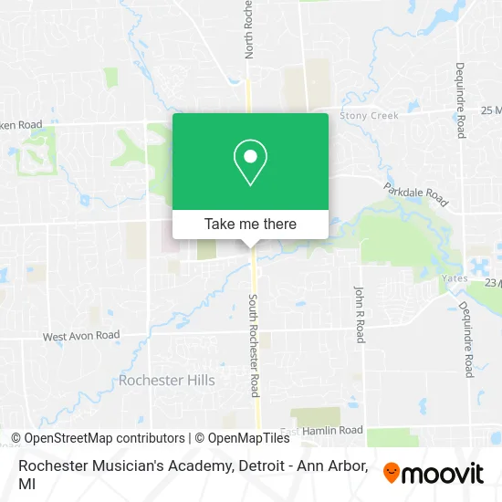 Rochester Musician's Academy map