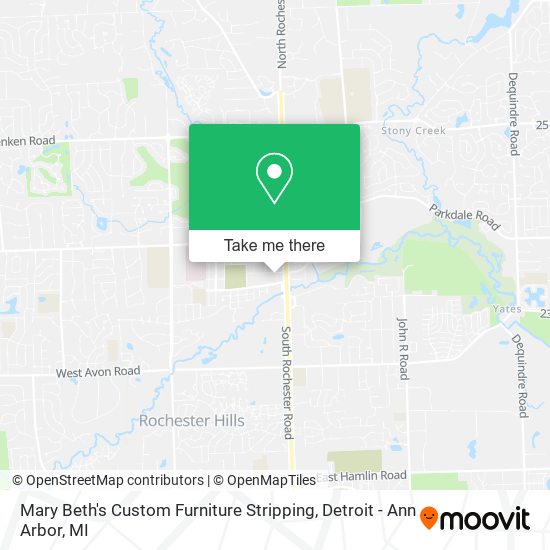 Mary Beth's Custom Furniture Stripping map