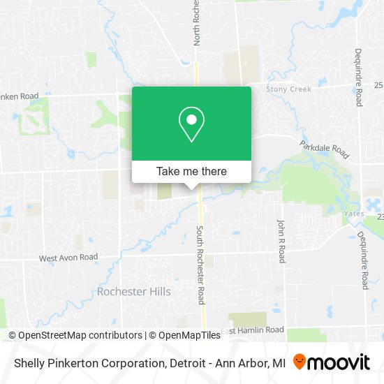Shelly Pinkerton Corporation map