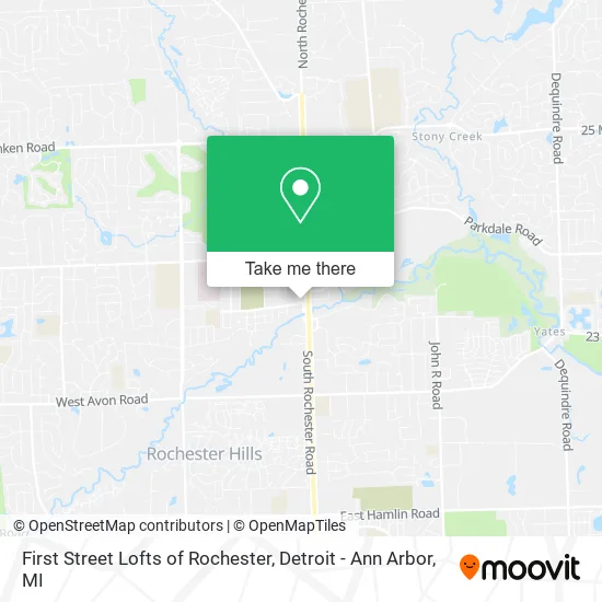 First Street Lofts of Rochester map