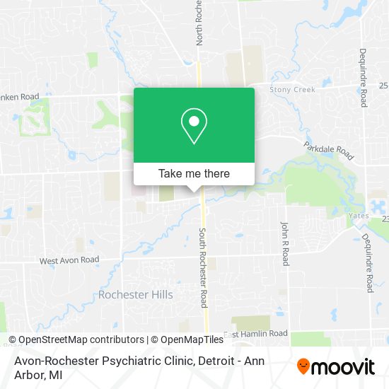 Avon-Rochester Psychiatric Clinic map