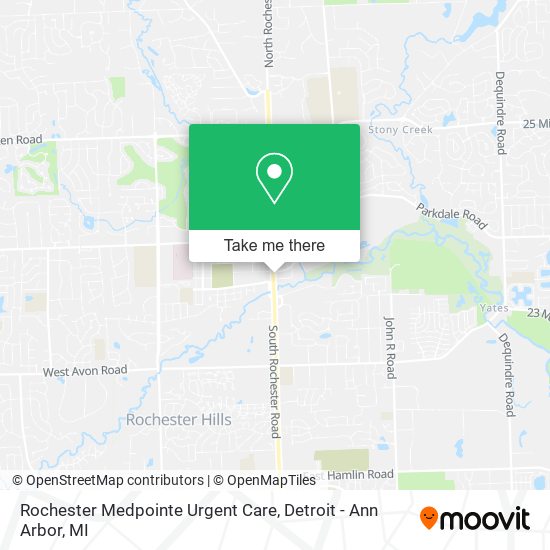 Rochester Medpointe Urgent Care map