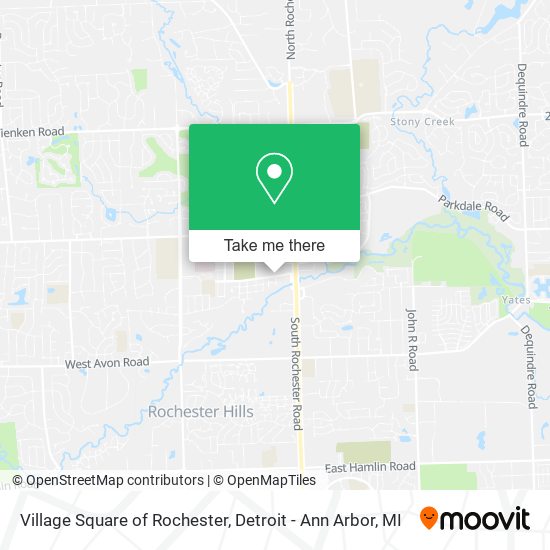 Village Square of Rochester map