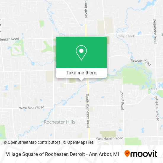 Mapa de Village Square of Rochester