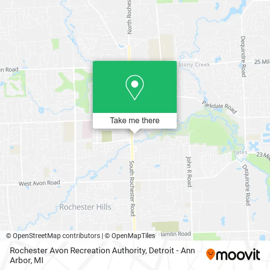 Rochester Avon Recreation Authority map