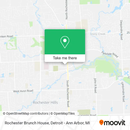 Rochester Brunch House map