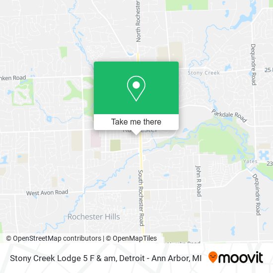 Mapa de Stony Creek Lodge 5 F & am