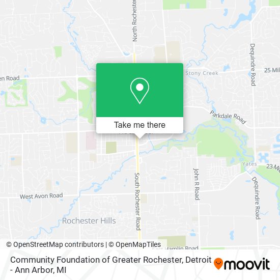 Mapa de Community Foundation of Greater Rochester