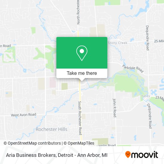 Aria Business Brokers map