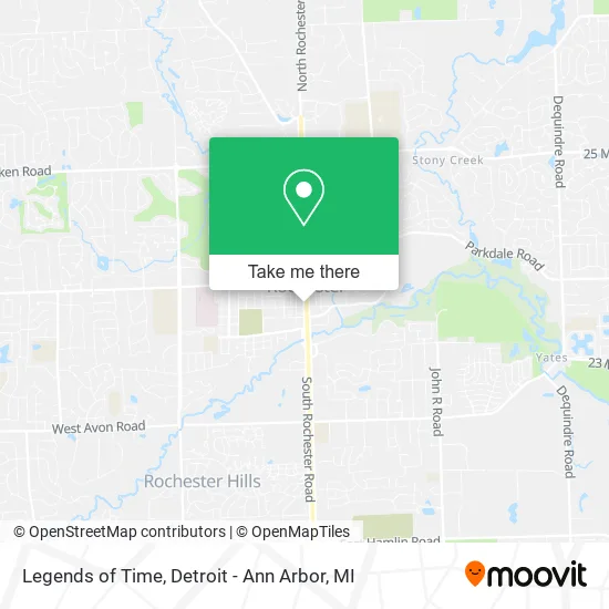 Legends of Time map