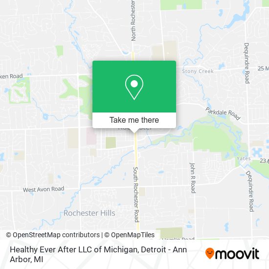 Healthy Ever After LLC of Michigan map