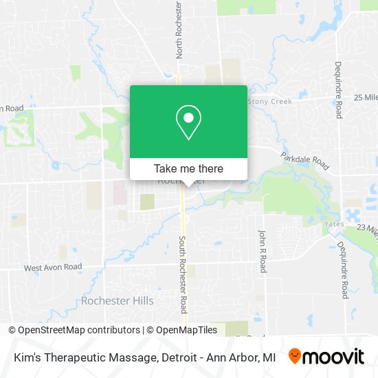 Mapa de Kim's Therapeutic Massage