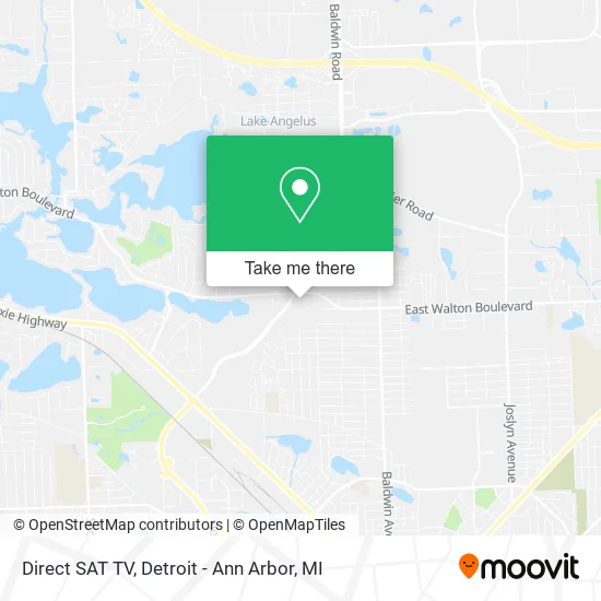 Direct SAT TV map