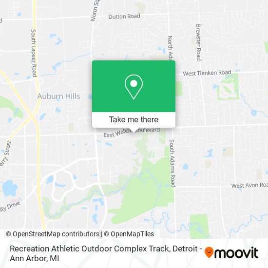 Recreation Athletic Outdoor Complex Track map