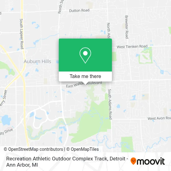 Recreation Athletic Outdoor Complex Track map