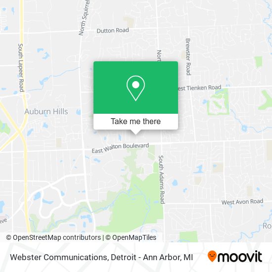 Mapa de Webster Communications