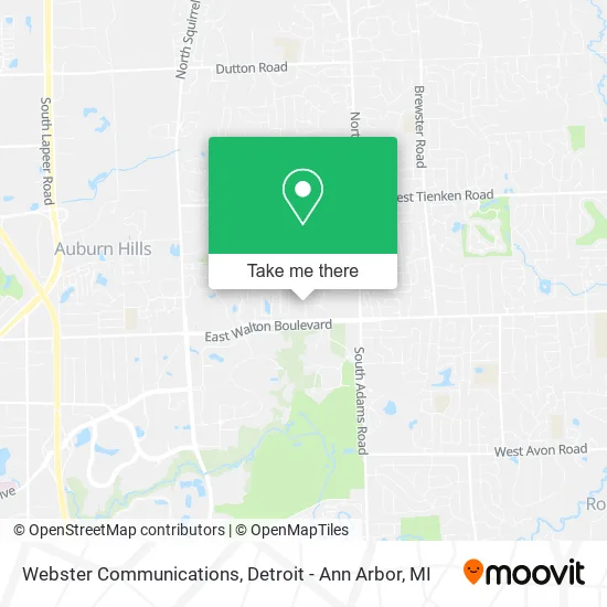 Webster Communications map