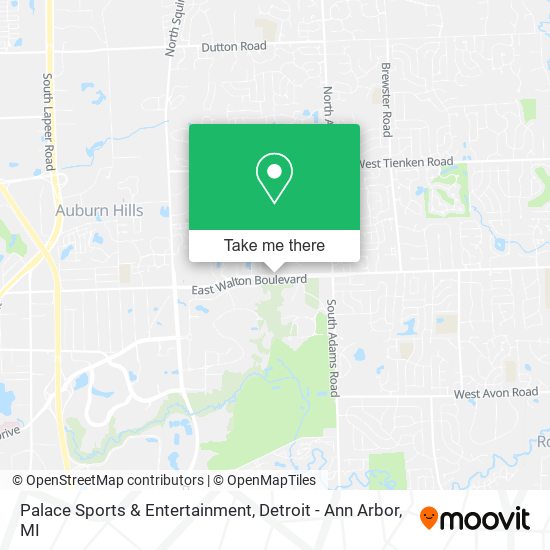 Mapa de Palace Sports & Entertainment
