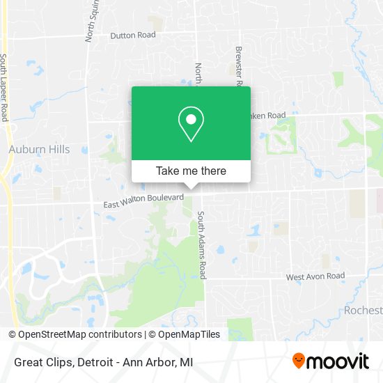 Great Clips map