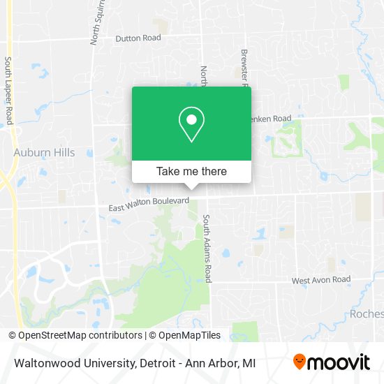 Mapa de Waltonwood University