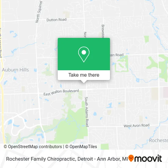 Rochester Family Chiropractic map