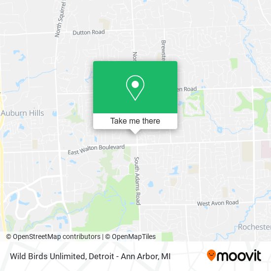 Wild Birds Unlimited map