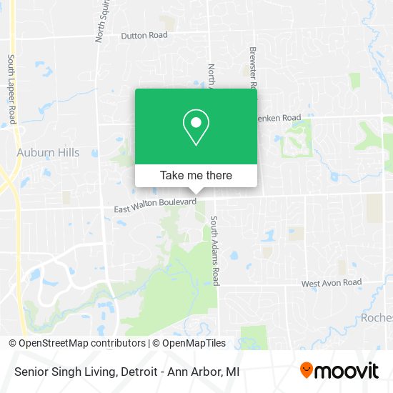 Mapa de Senior Singh Living