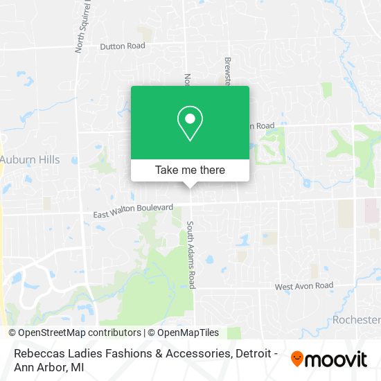 Rebeccas Ladies Fashions & Accessories map