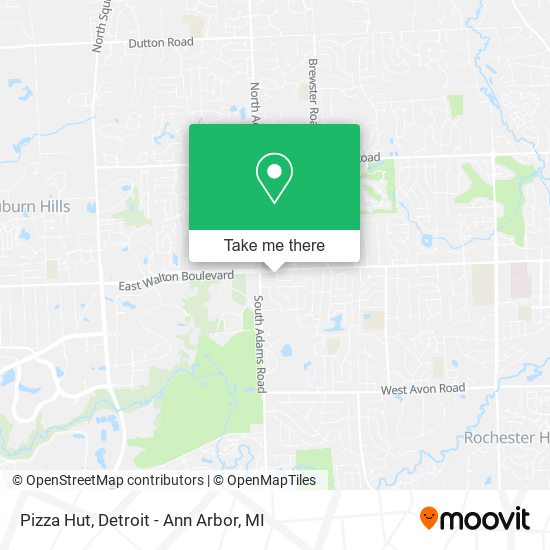 Pizza Hut map