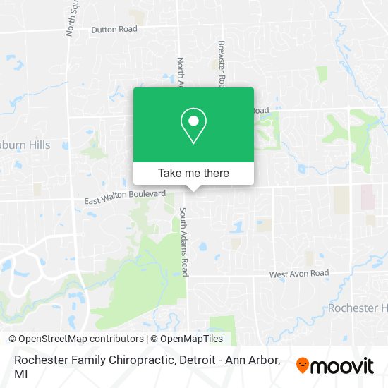 Rochester Family Chiropractic map