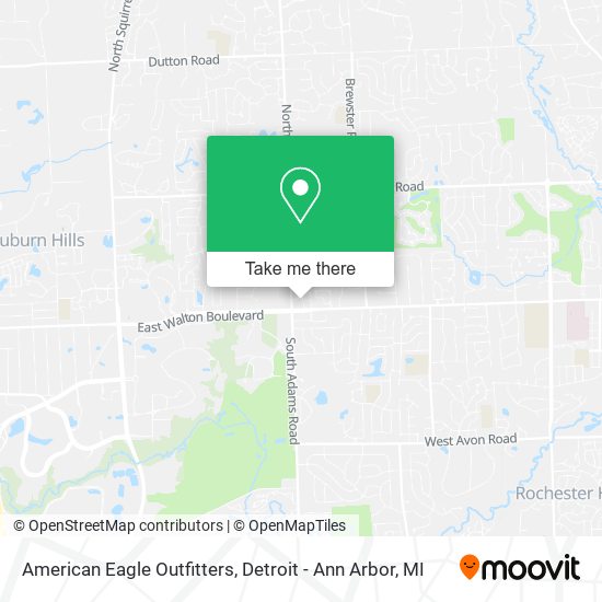 American Eagle Outfitters map