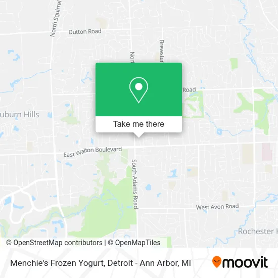 Menchie's Frozen Yogurt map