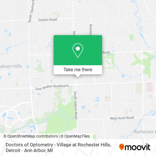 Doctors of Optometry - Village at Rochester Hills map