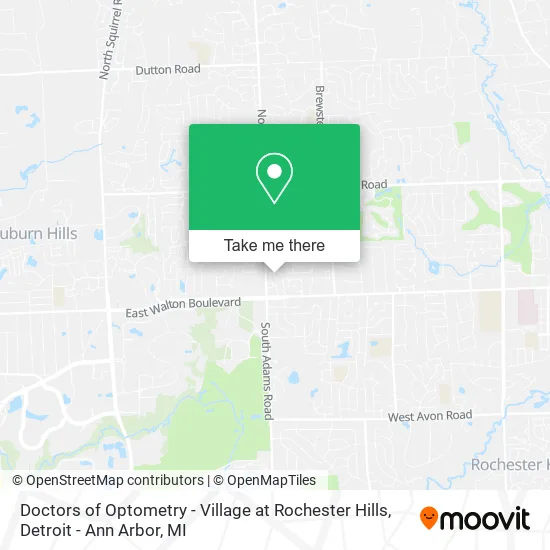 Doctors of Optometry - Village at Rochester Hills map